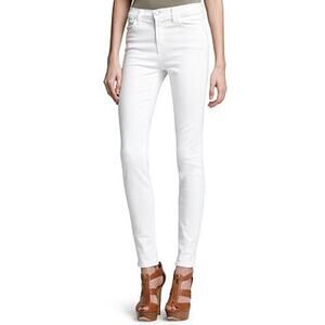J Brand White Mid Rise Skinny Leg Jeans Size 26